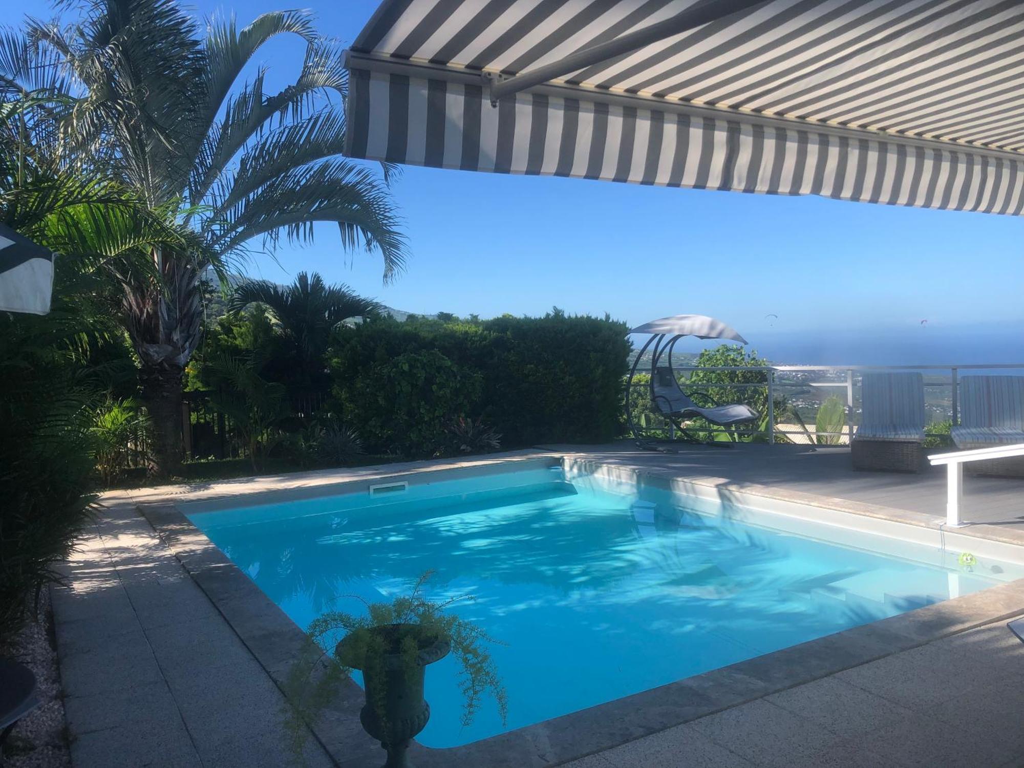 St Leu -Villa D'Artiste, Superbe Vue Mer, Piscine Chauffee Saint-Leu Eksteriør billede
